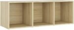 TV Stand for 50” TVs, Media Console with 3 Storage Cabinets & Open Shelving, Engineered Wood Brown - Image 8
