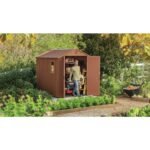 Keter 6×8 Darwin Heavy Duty Plastic Garden Shed – Brown - Image 2