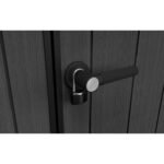 Keter 7x 7 Cortina Heavy Duty Plastic Pent Shed – Dark Grey - Image 5