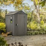 Keter 4×6 Darwin Heavy Duty Plastic Garden Shed – Grey - Image 2