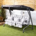 Alfresia Roma 3 Seater Garden Swing Seat | Classic Cushions - Image 2