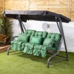 Alfresia Roma 3 Seater Garden Swing Seat | Classic Cushions - Image 4