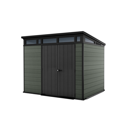 Keter 9x 7 Cortina Heavy Duty Plastic Pent Shed – Dark Green