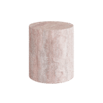 Porto Travertine Side Table, Red - Image 2